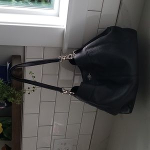 Black Pebble Lexy Coach Bag